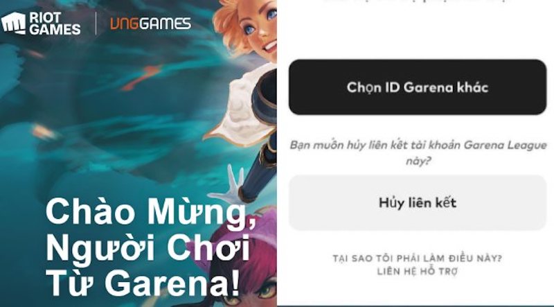 Hậu quả của việc quên tài khoản liên kết garena với riot