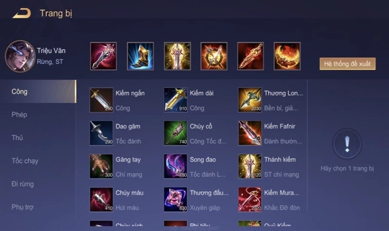 Cách Lên Đồ Triệu Vân Full Dame Nghiền Nát Mọi Đối Thủ 5 Cách lên đồ Triệu Vân chuẩn mùa mới